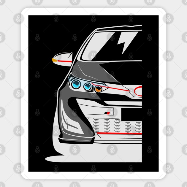 Yaris GR Gazoo Racing Magnet by gaplexio